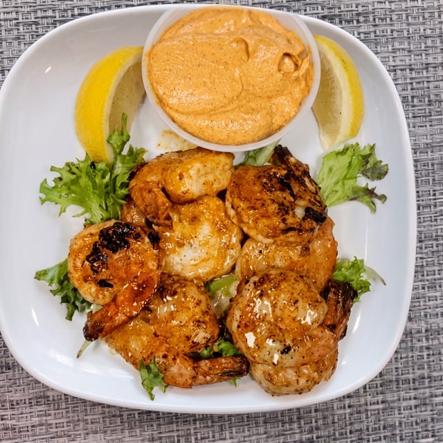 Grilled Shrimp Appetizer.