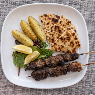 Lamb Souvlaki Platter