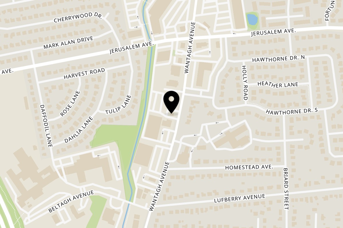 Map showing the location of Simply Greekalicious on 1274 Wantagh Ave in Wantagh